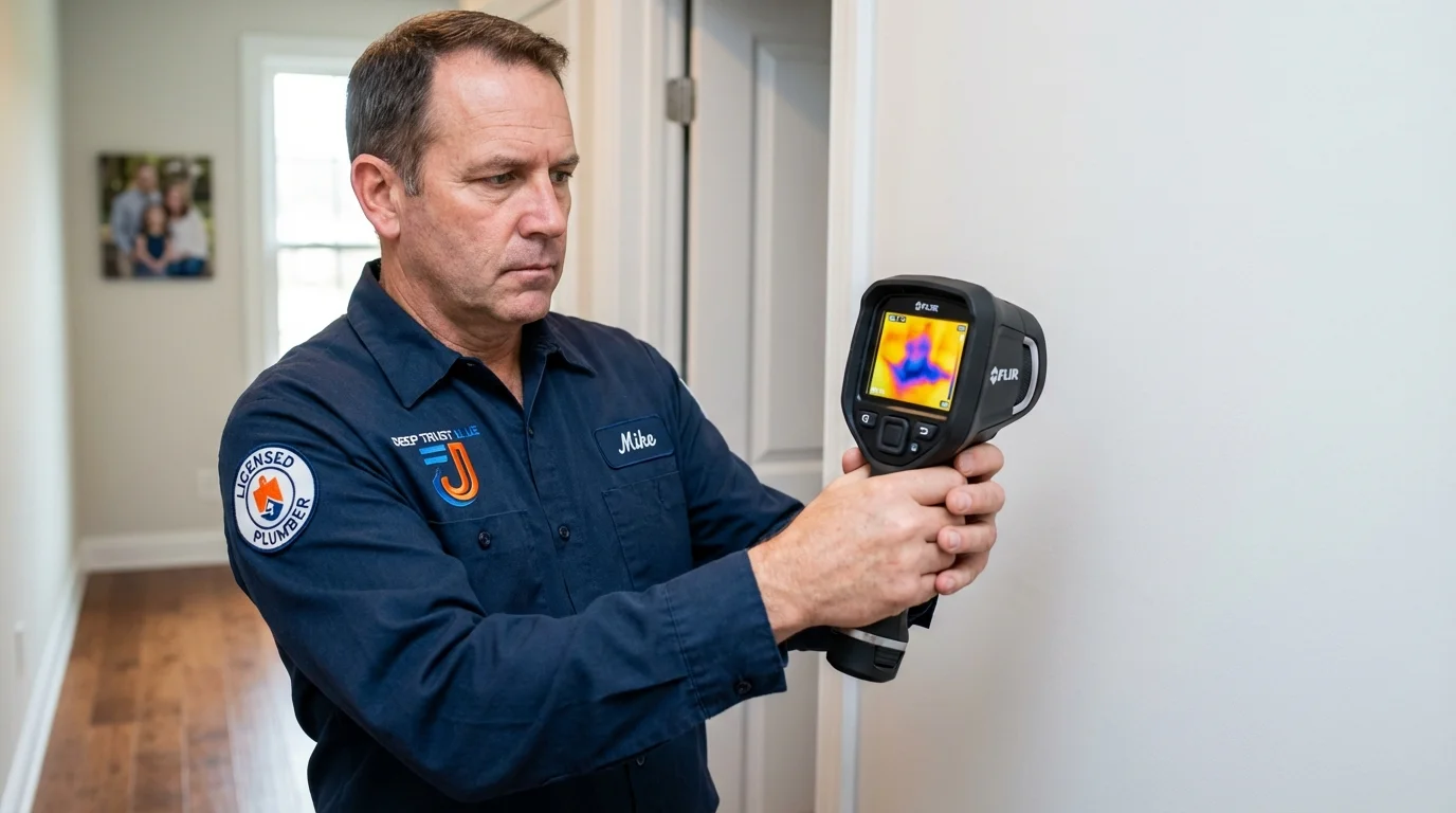 Thermal imaging leak detection by Johns Plumbing LLC in Sheboygan Falls